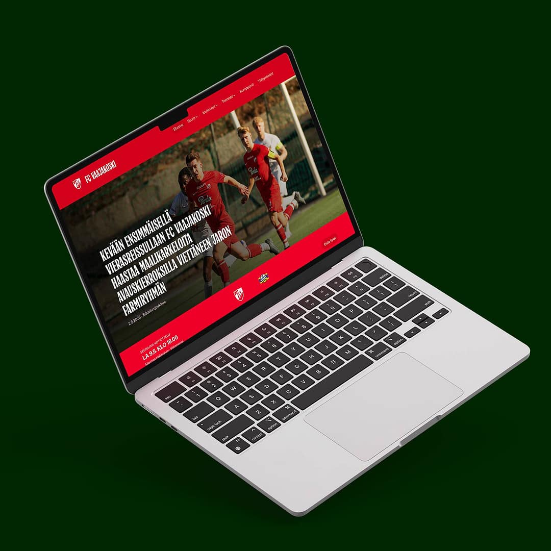 FC Vaajakosken verkkosivuston uudistus